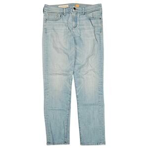 Anthropologie pilcro letter press light wash 30 straight skinny jeans basic